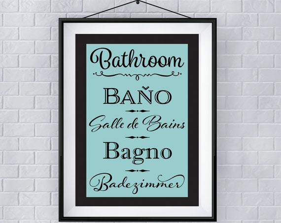 Bathroom Wall Decor Grafx Studio