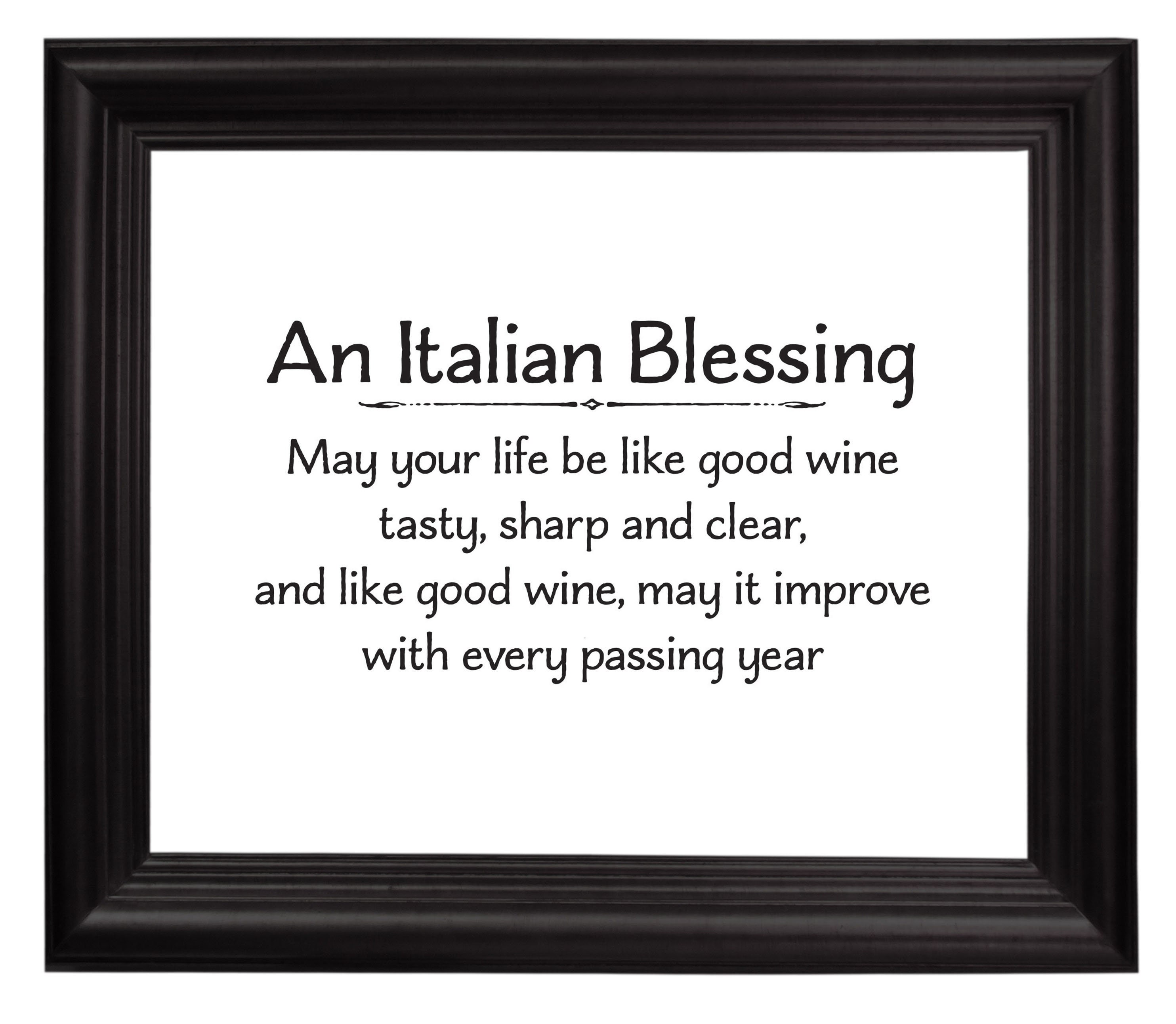 Italian Blessing / Quotes Wall Art Modern Design 5 | Etsy