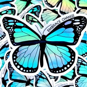 Embrace Change Butterfly Sticker