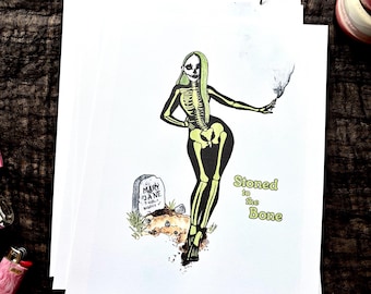 Stoned to the Bone print