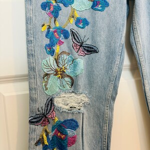 Jeans Femme Joy Jeans Taille S - Broderies Et Perles - Coupe Stretch - Occasion Excellent état