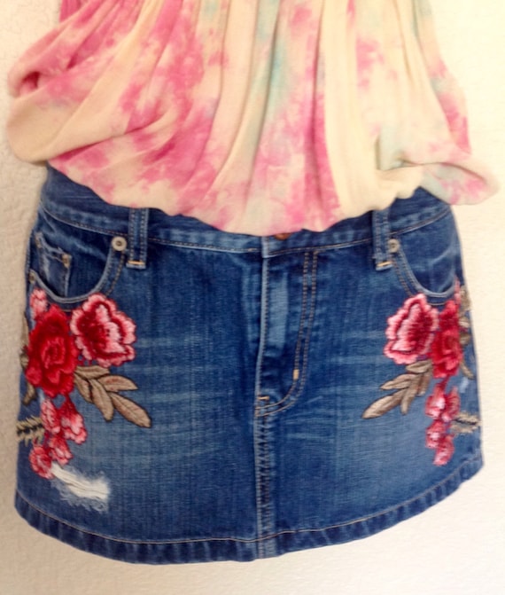american eagle floral jeans