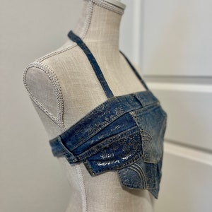 Upcycled Festival Kimono Cropped Top