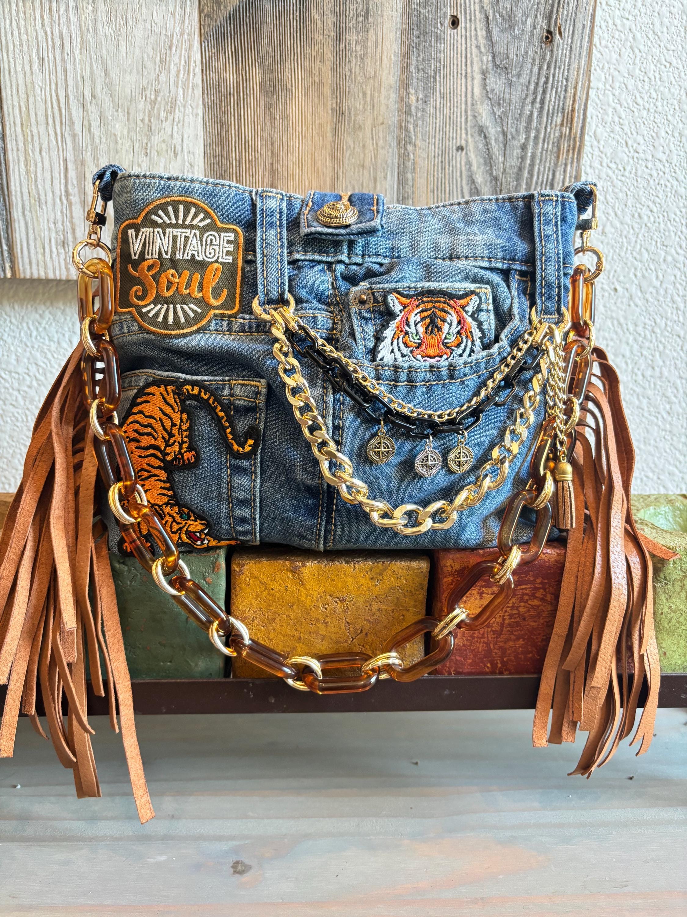 Vintage Denim Coach Bag - Etsy