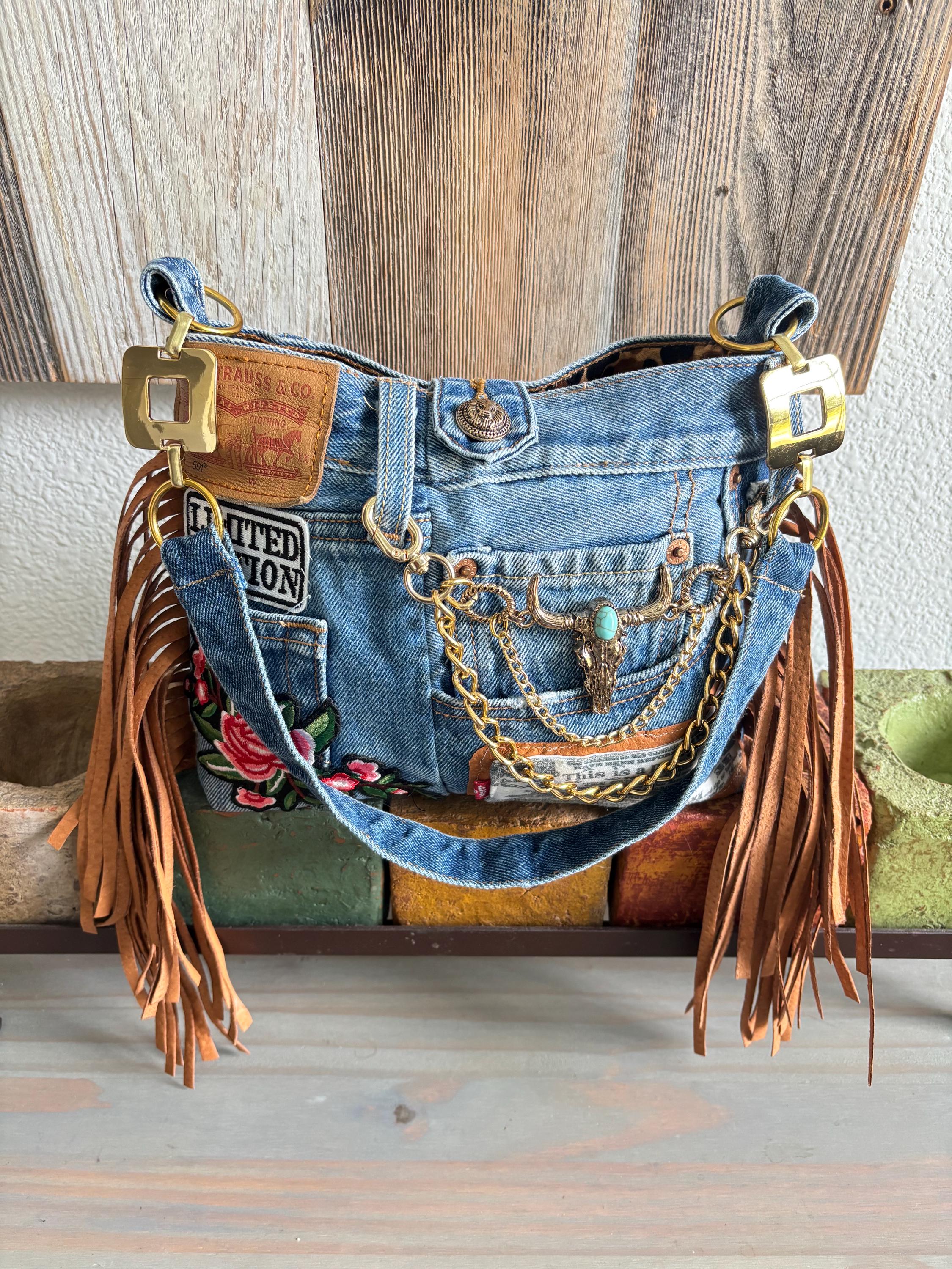 Vintage Coach Denim Purse - Etsy