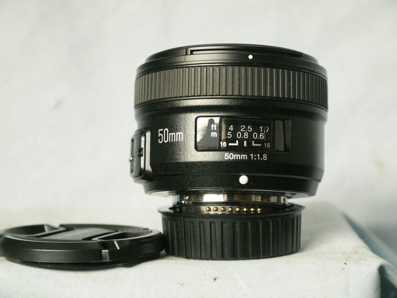 Mint-Nice- Nikon Af Fit Yongnuo YN50mm F1.8 AF MF Standard Prime Lens for Nikon Dslr D7100 D5500 D800