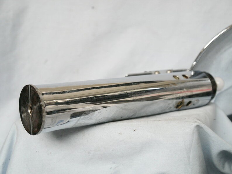 Vintage Chrome Dish Flash with Chrome Grip Light Sabre Nice Set-