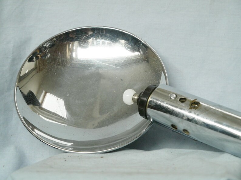 Vintage Chrome Dish Flash with Chrome Grip Light Sabre Nice Set-