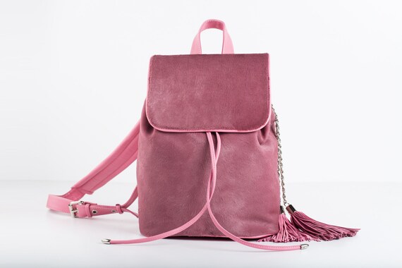 designer pink backpack