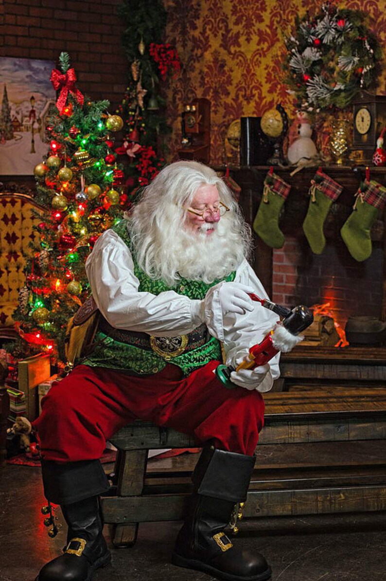 Professional Santa Claus Waistcoat Vest Etsy