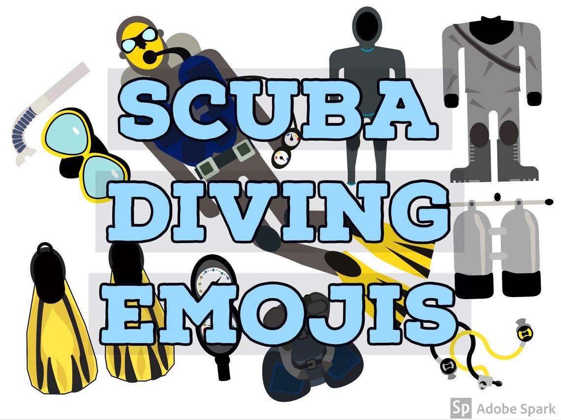 Scuba Diving Emojis Etsy