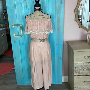 Lovefire Vintage Pink Striped 2-pc Set - Small