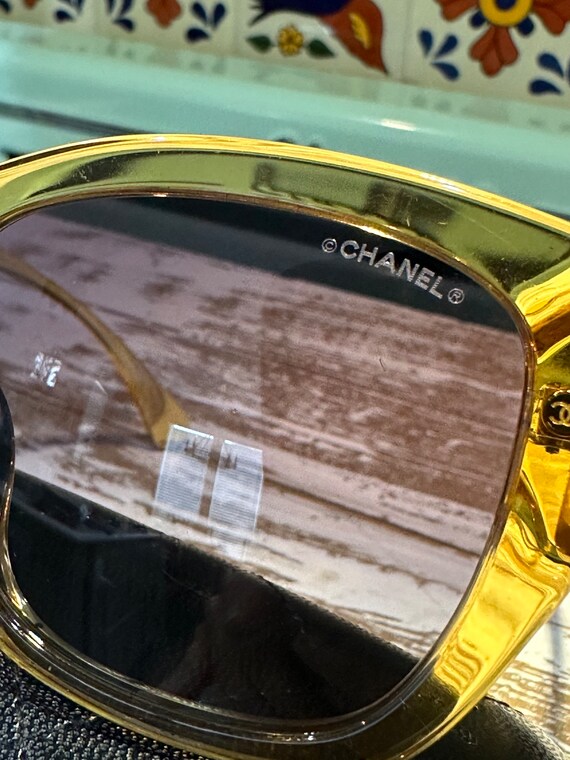 Chanel 5429 Gold Butterfly Vintage Sunglasses - image 8