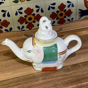 Vintage Small Elephant Teapot