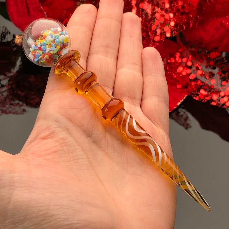 Confetti Glass Essential Oil Perfume Dabber Tool Holiday Etsy