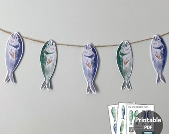 5 inch Crafty Fish Digital Download – Printable Template for Fishy Crafts