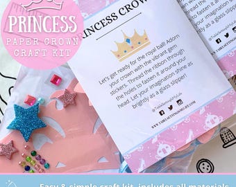 Cinderella Princess Crown Craft Kit, Party Favor