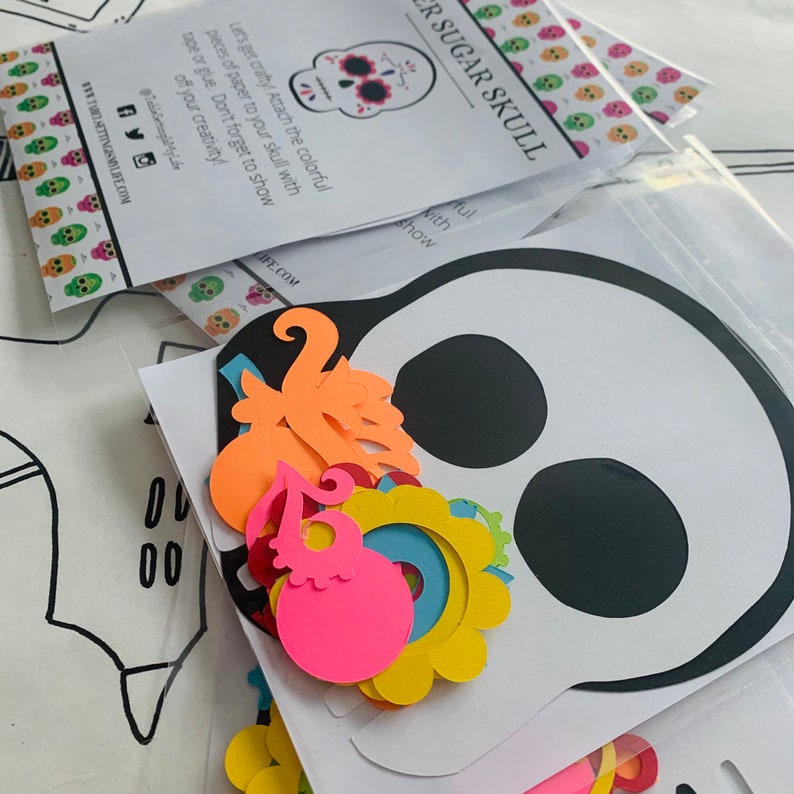 Sugar Skull Craft Kit Party Favor Etsy