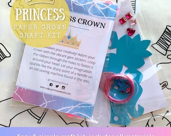 Sleeping Beauty Crown Craft Kit, Princess Aurora Inspired Party Favor