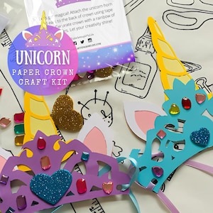 Unicorn Crown Craft Kit Party Favor