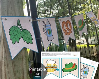 Oktoberfest Banner, Printable Instant Download