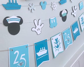 Anniversary or Birthday Disney Cruise Inspired  Decoration Set