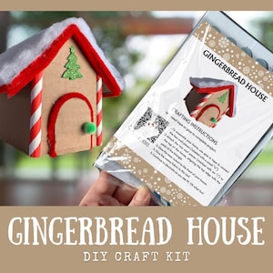 DIY Cardboard Gingerbread House Craft Kit