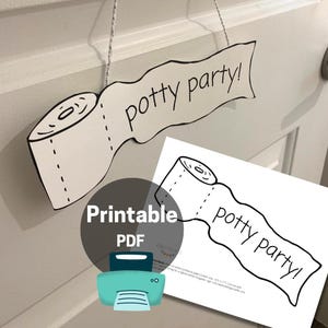 Printable Potty Party Sign -lrg INSTANT DOWNLOAD - Etsy