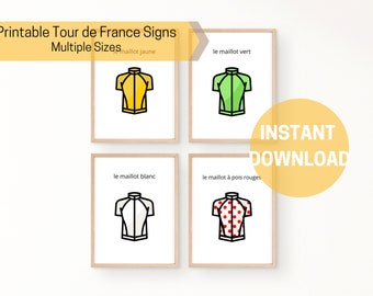Decorazione Tour de France stampabile DOWNLOAD IMMEDIATO