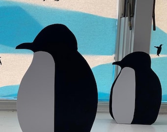 Projeto de artesanato Família de Pinguins em Pé - Download Digital - Artesanato Imprimível para Crianças