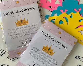 Princess Crown Craft Kit, Party Favor