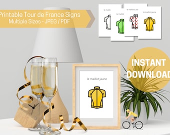 Decorazione Tour de France stampabile DOWNLOAD IMMEDIATO