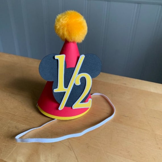 Disney Mickey Mouse Birthday Cake Hat - Red, Blue, Yellow Mickey Mouse Hat Cake Topper - Around the World in 80 Cakes main image 3