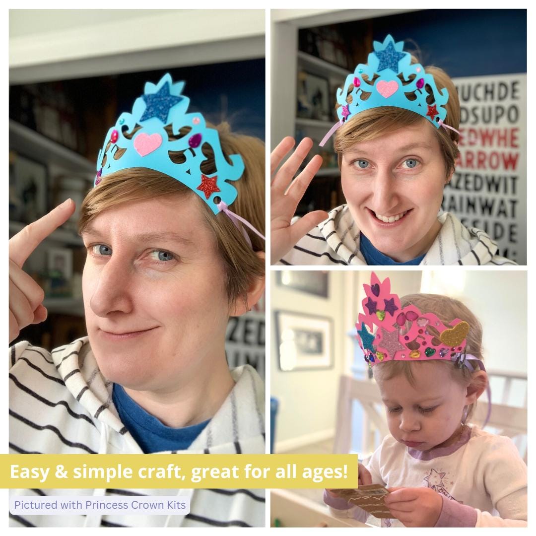 Princess Crown Craft Kit, Party Favor - Etsy