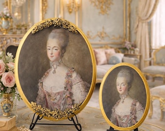 Marie Antoinette's portrait. Queen of Sparkle. Let Them Eat Cake. Rococo. French Queen.Versailles Style Wall Decor Parisian Gallery Wall Art