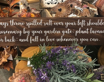Practical Magic Sign: Handpainted Rustic Wood Decor (24 x 5.5)