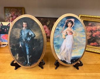 Reserved for Laura - Pinkie & Blue Boy Under Convex Glass in