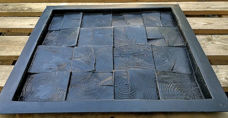 Plastic mold for 3d decor wall panels #107 for plaster or concrete gypsum