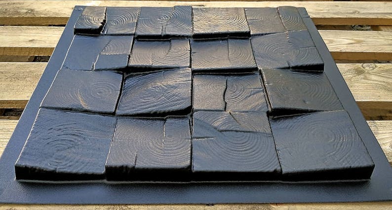 Plastic mold for 3d decor wall panels #107 for plaster or concrete gypsum