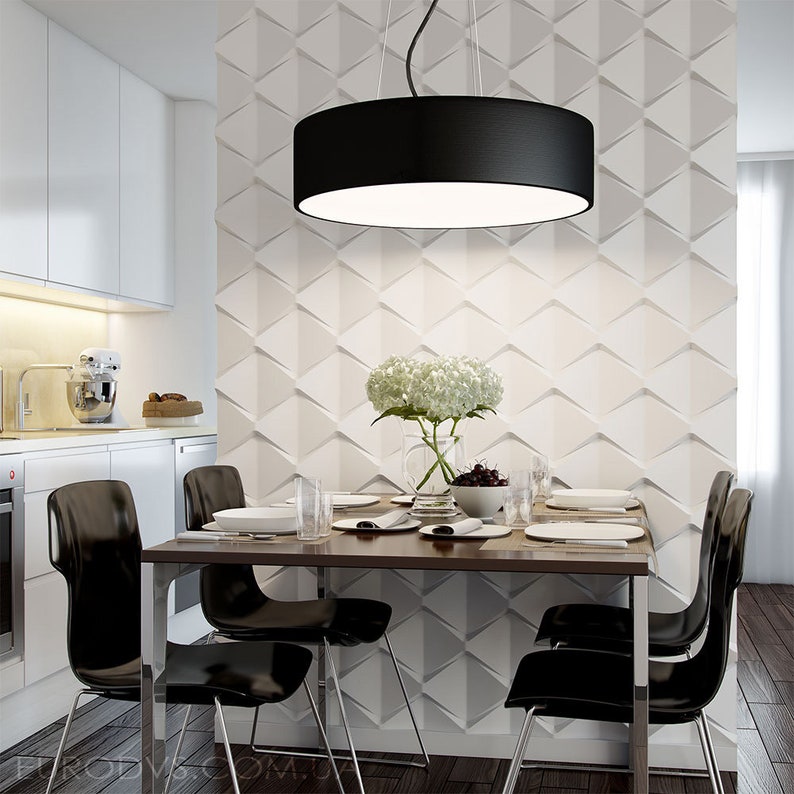 Plastic mold for 3d decor wall panels #16 gypsum for plaster or concrete