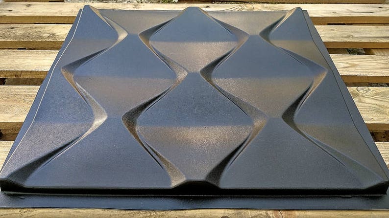 Plastic mold for 3d decor wall panels #16 gypsum for plaster or concrete