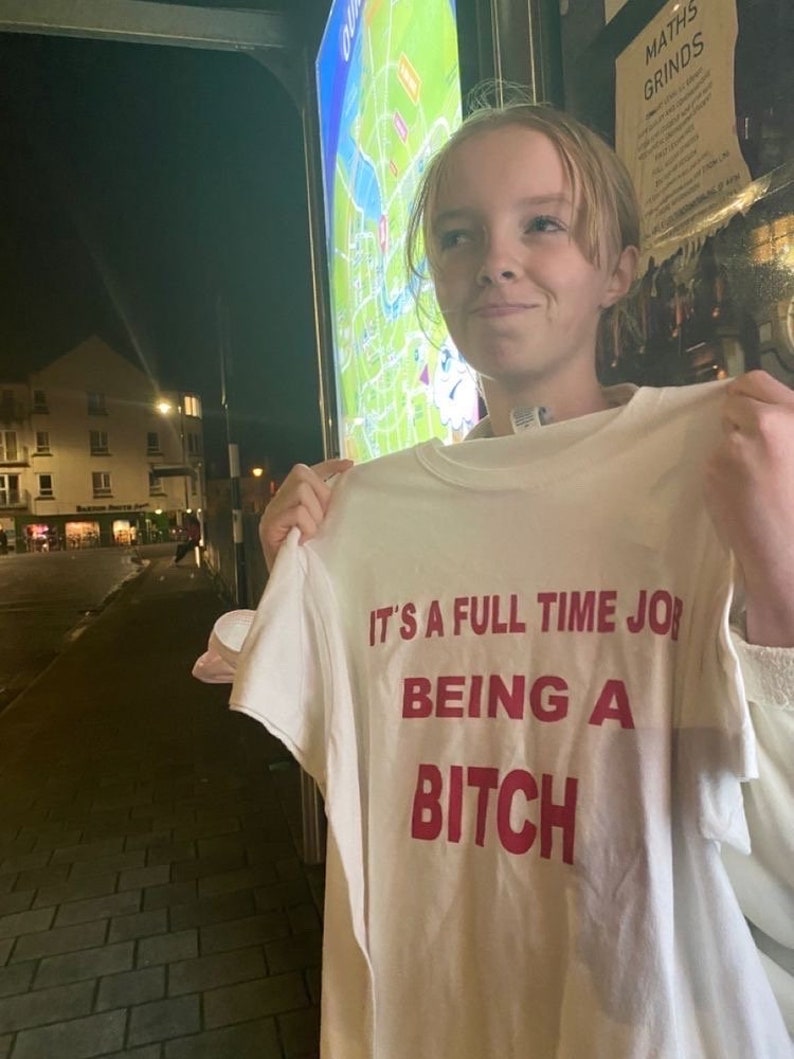 Full Time Job Being A Bitch Short Sleeve White Unisex Classic Etsy