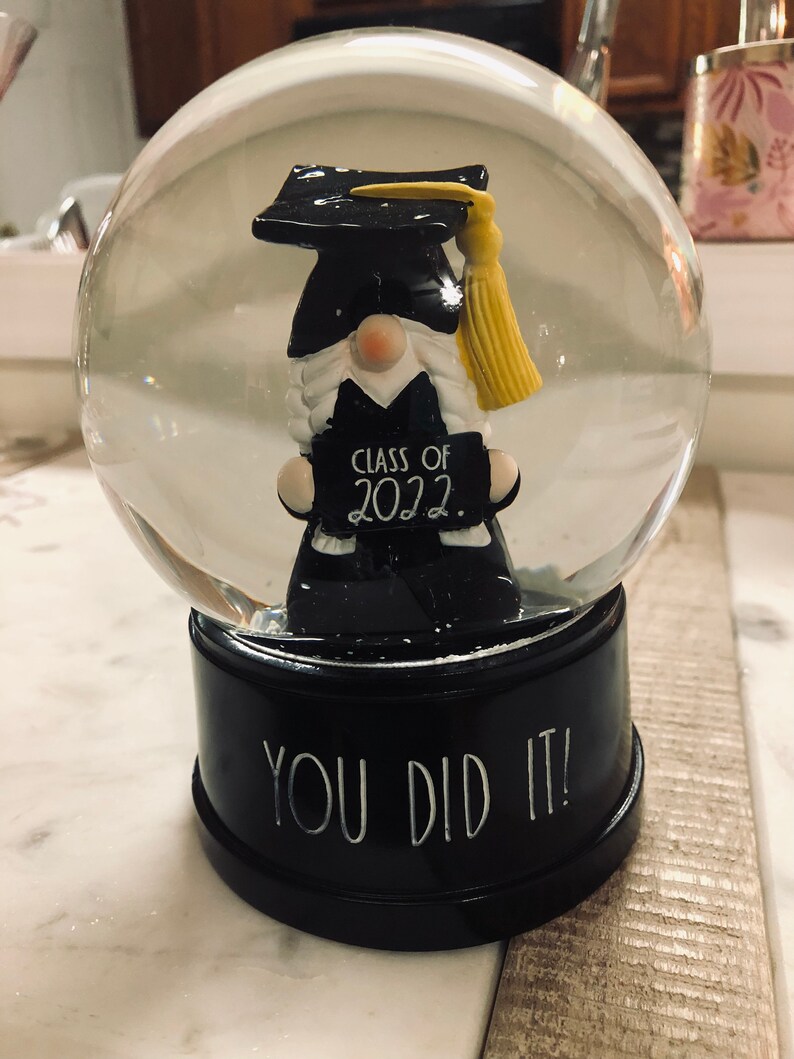 Graduation 2022 Graduation Water Snow Globe. 5 1/2 Inches Etsy