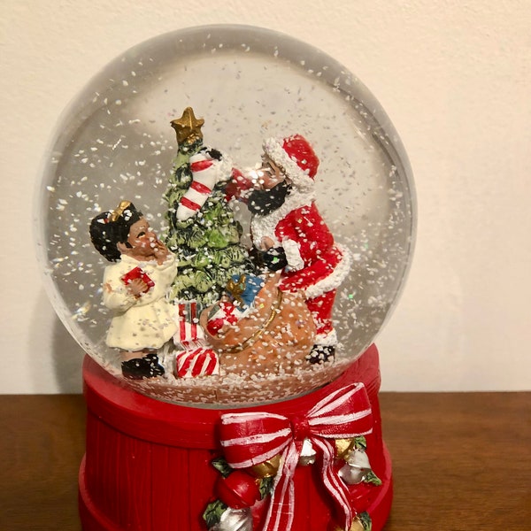 African American Snow Globe Etsy