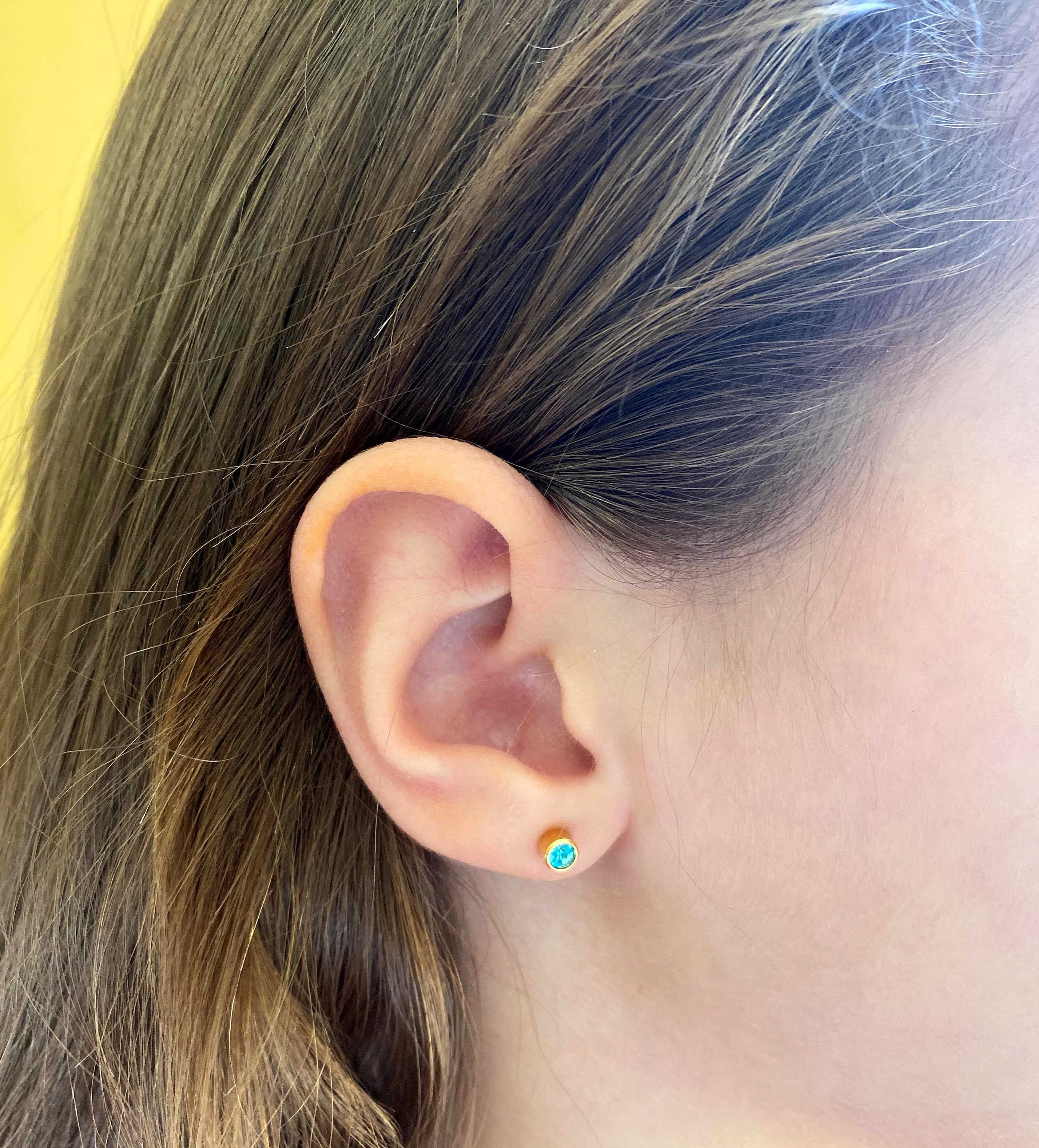 12 PAIRS EAR PIERCING STUDS EARRINGS STUD CERTIFIED STERILE COLOUR 3mm  WHOLESALE | eBay