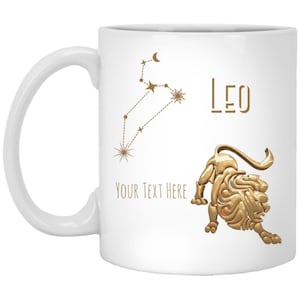 Personalized Leo Zodiac Coffee Mug