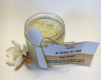 All Natural Orange & Chamomile Salt Scrub