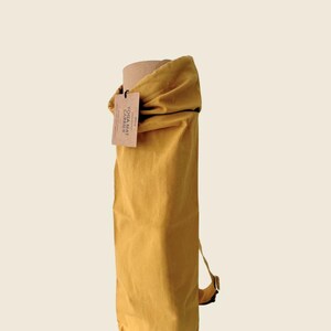 Sac pour tapis de yoga | Coton biologique GOTS | Or ambré | PETITE