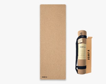 4.5mm Essential Cork Yoga Mat by Scoria |  100% natural & non-toxic | Standard - Thick