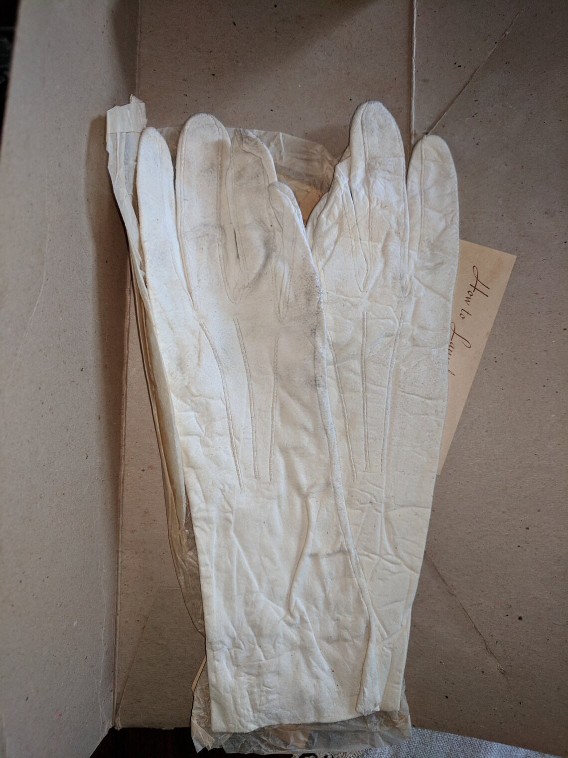White Doeskin Leather Gloves Etsy